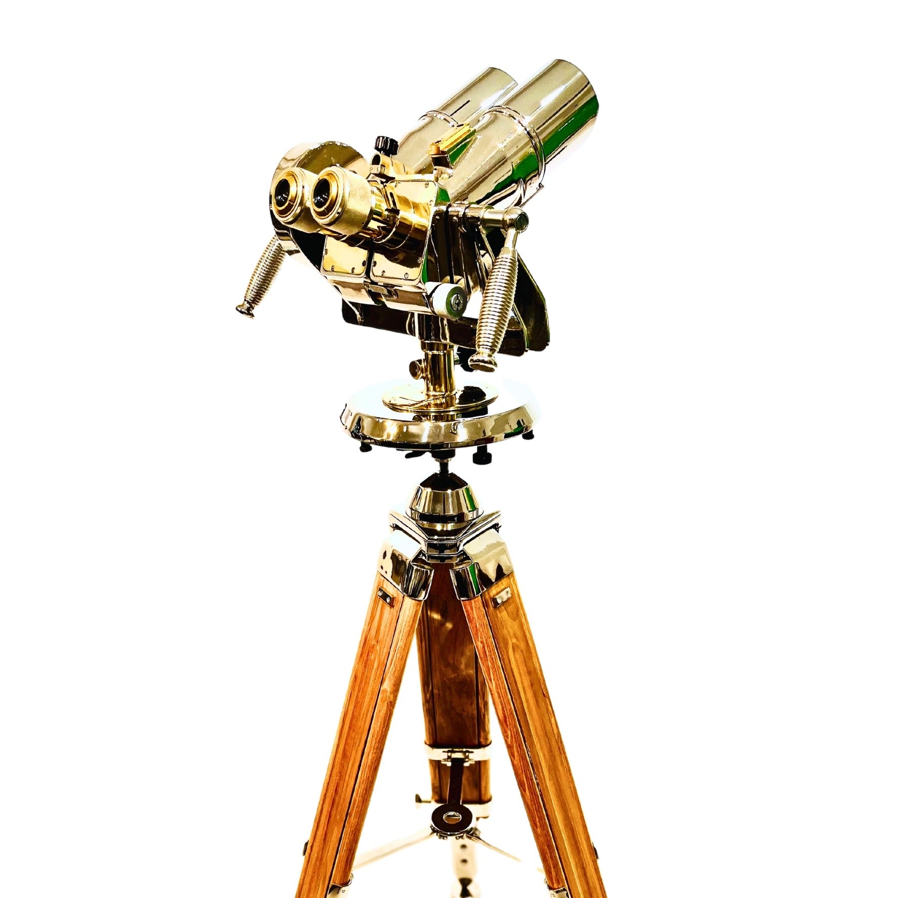 TZK Russian Military Cold War Binoculars - 10x80mm, 60° Incline
